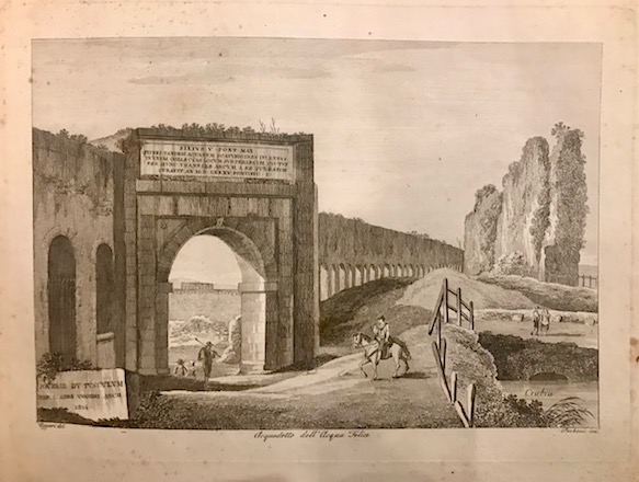 Angelo Uggeri Monumenti antichi del circondario, giornata toscolana 1824 Roma presso Francesco Bourliè